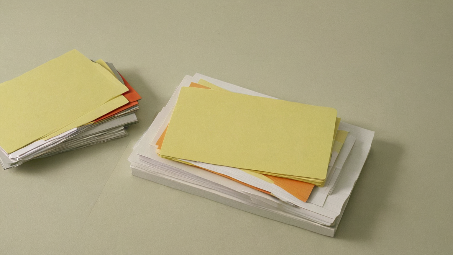 Deadline triage with blank folders